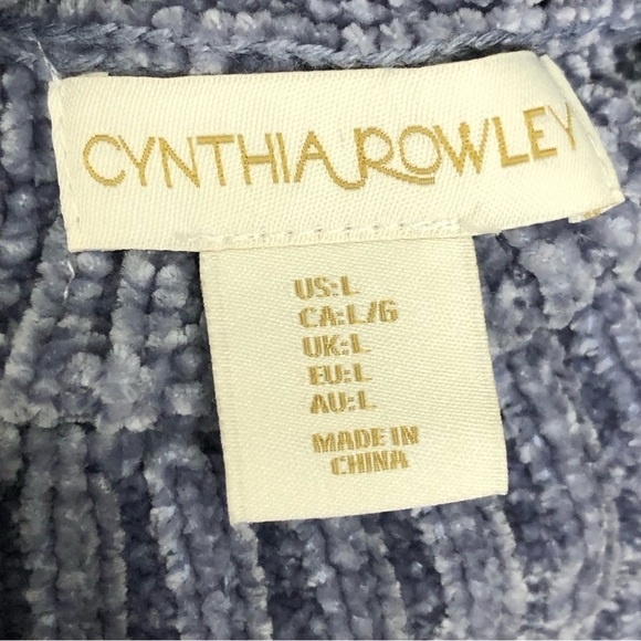 CYNTHIA Rowley blue, Chanel mock neck sweater - Picture 3 of 10